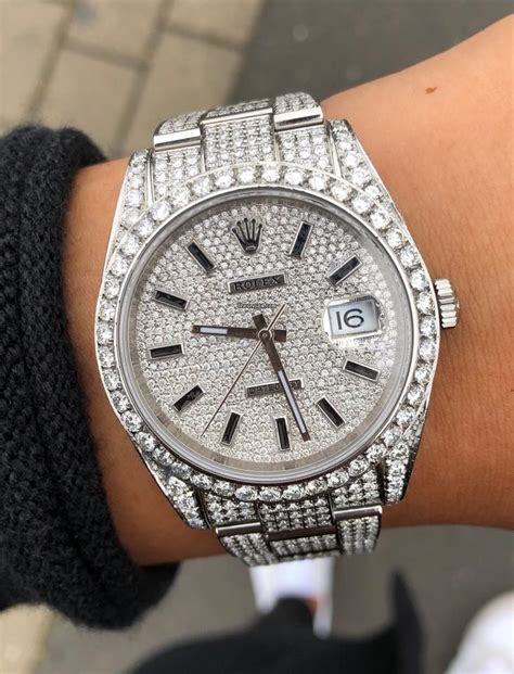 iced out rolex for cheap|rolex datejust 41mm iced out.